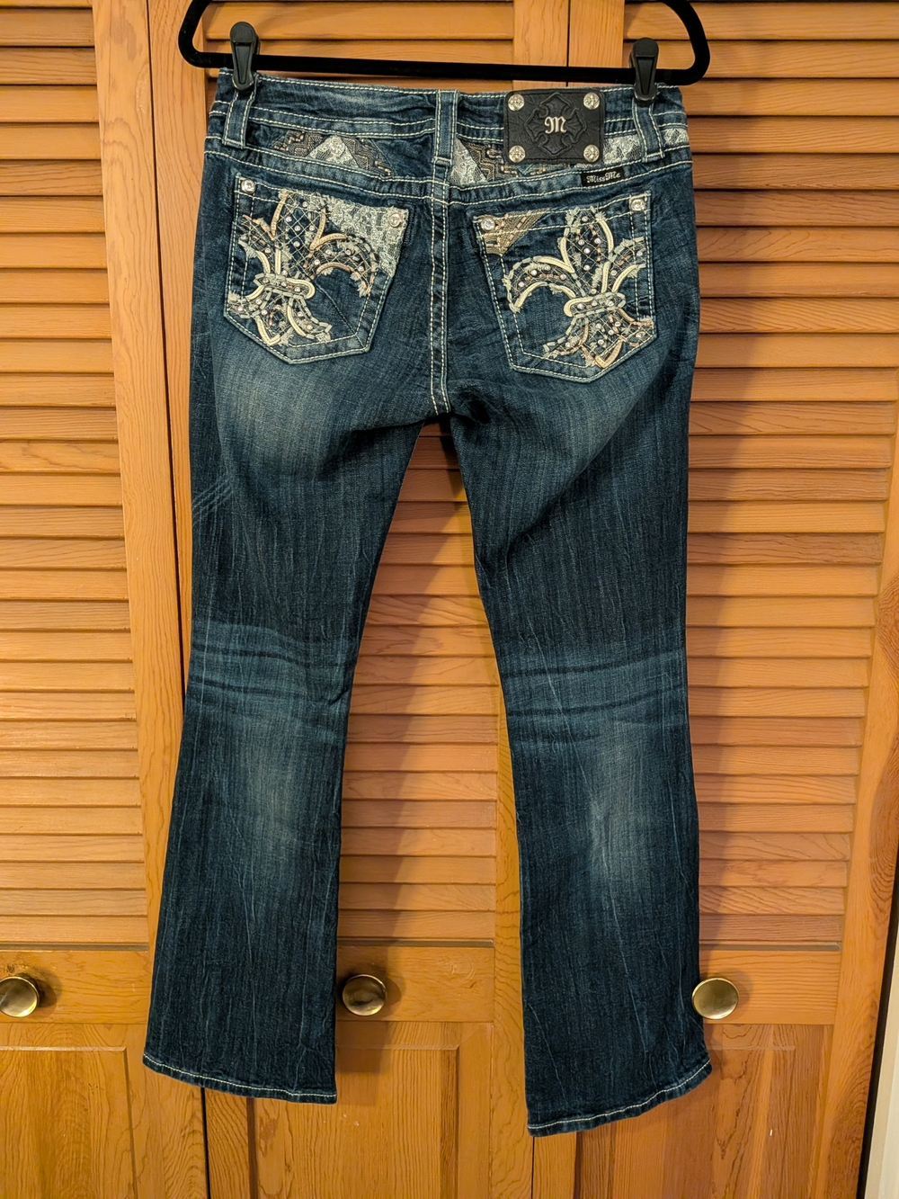 Miss Me Embellished Dark Blue Boot Cut Jeans